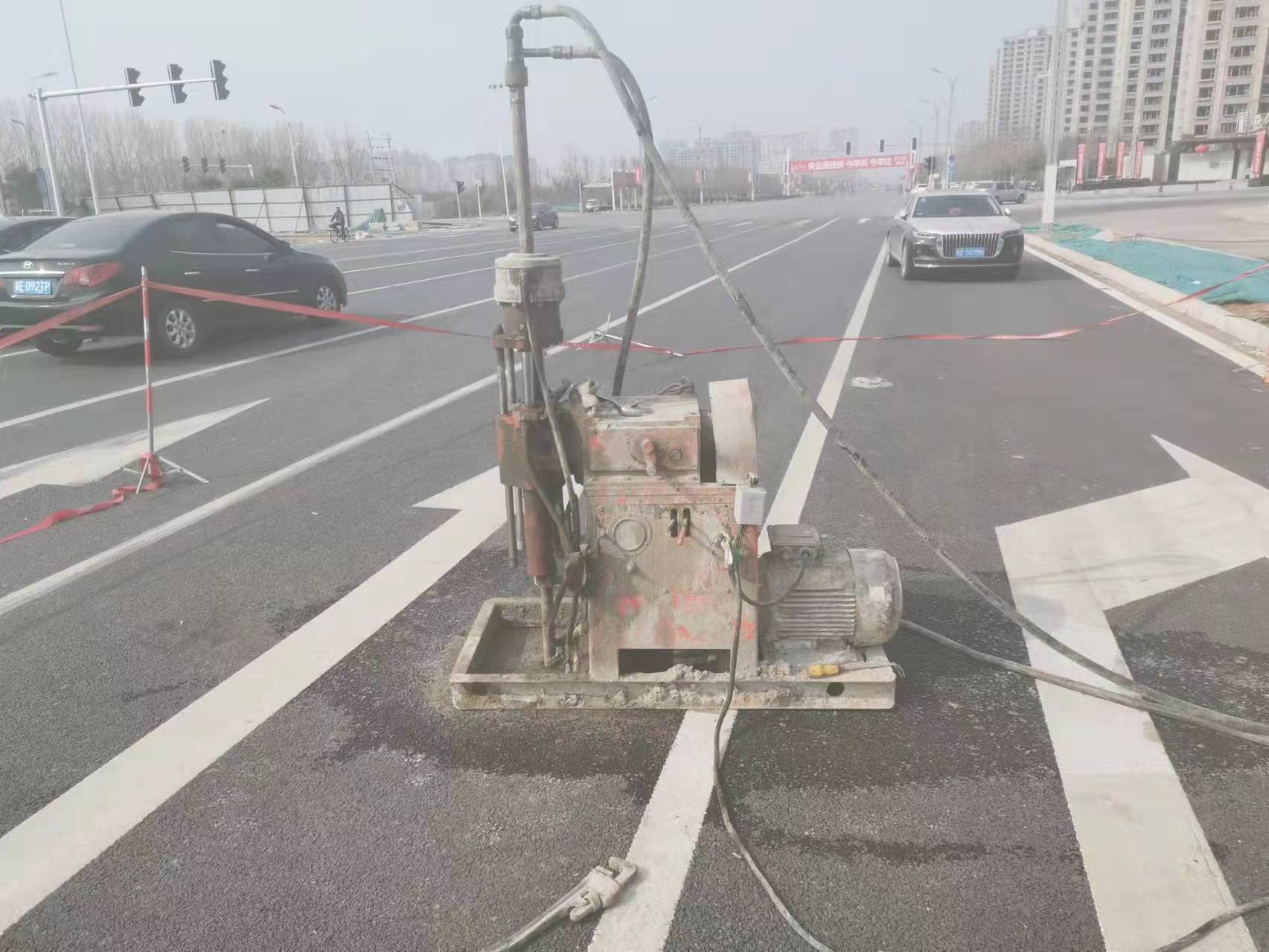 火炬开发区街道路基沉降注浆灌浆